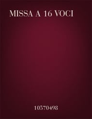 Missa a 16 Voci Instrumental Parts Instrumental Parts cover